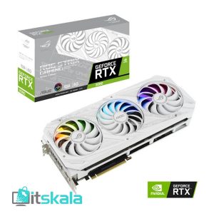 کارت گرافیک ایسوس مدل RTX 3080 ROG OC 8GB GDDR6X WHITE