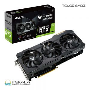 کارت گرافیک ایسوس TUF Gaming GeForce RTX 3060 Ti V2 OC Edition 8GB LHR