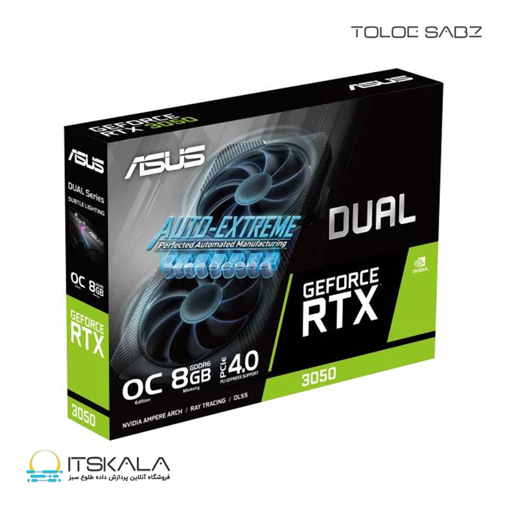 کارت گرافیک ایسوس ASUS Dual GeForce RTX 3050 OC Edition 8GB 