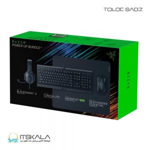 باندل کیبورد ماوس هدست و موس پد گیمینگ ریزر Razer Power up Bundle V2