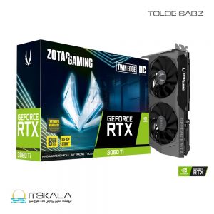 کارت گرافیک زوتک مدل ZOTAC GAMING GeForce RTX 3060 Ti Twin Edge OC LHR 8G