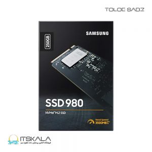حافظه SSD M.2 سامسونگ 980 NVMe ظرفیت 250 گیگابایت