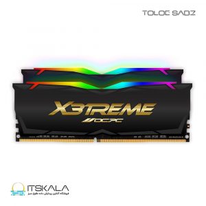 رم RAM OCPC X3 RGB DDR4 4000 32GB 2×16 BLACK CL19