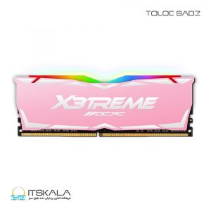 رم RAM OCPC X3 RGB DDR4 3600 8GB PINK CL18