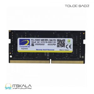 رم نوت بوک TwinMOS 2666MHz DDR4 SO DIMM 16GB