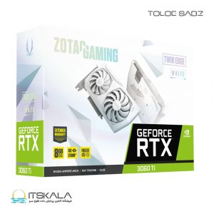 کارت گرافیک زوتک مدل ZOTAC GAMING GeForce RTX 3060 Ti GDDR6X Twin Edge White