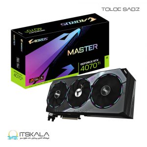 کارت گرافیک گیگابایت مدل GIGABYTE AORUS GeForce RTX 4070 Ti MASTER 12G
