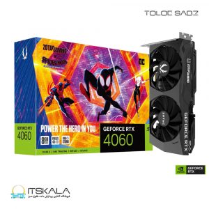 کارت گرافیک زوتک مدل GAMING GeForce RTX 4060 8GB OC Spider-Man