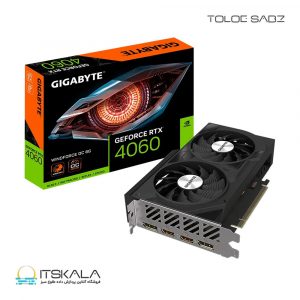 کارت گرافیک گیگابایت مدل GeForce RTX 4060 WINDFORCE OC 8G