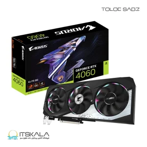کارت گرافیک گیگابایت مدل AORUS GeForce RTX 4060 ELITE 8G
