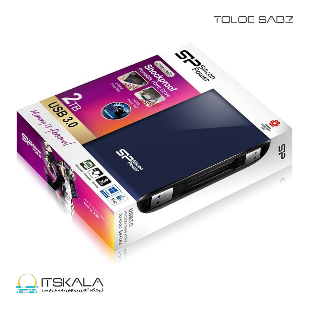 هارد اکسترنال سیلیکون پاور A80 2TB - Image 6