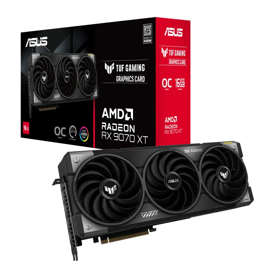معرفی کارت‌های گرافیک Radeon RX 9070 و RX 9070 XT ایسوس