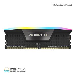 رم کرسیر VENGEANCE RGB 16GB DDR5 DRAM 5200MHz CL40