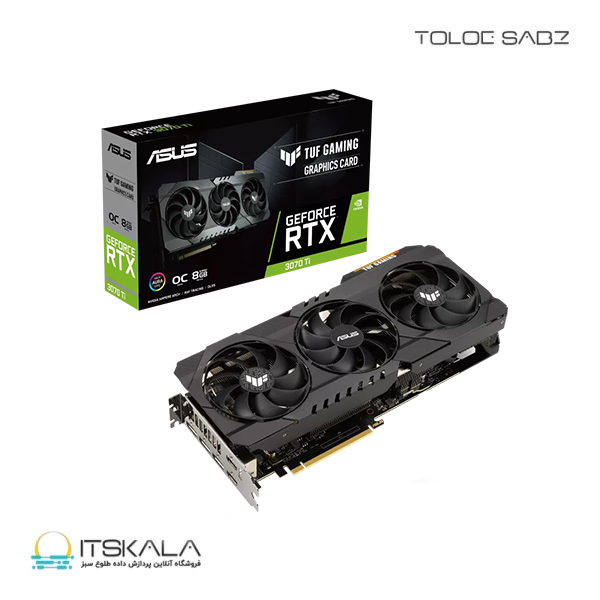 کارت گرافیک ایسوس مدل TUF Gaming GeForce RTX3070 Ti OC Edition 8GB