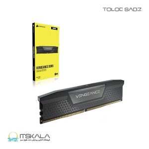 رم دسکتاپ تک کاناله کرسیر مدل VENGEANCE 16GB (1x16GB) DDR5 5200MHz CL40