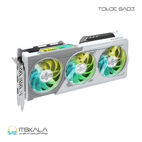 کارت گرافیک ازراک مدل AMD Radeon RX 9060 XT Steel Legend 16GB OC