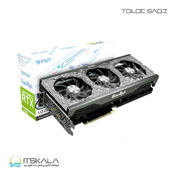 کارت گرافیک پلیت مدل GeForce RTX 3080 OC GameRock