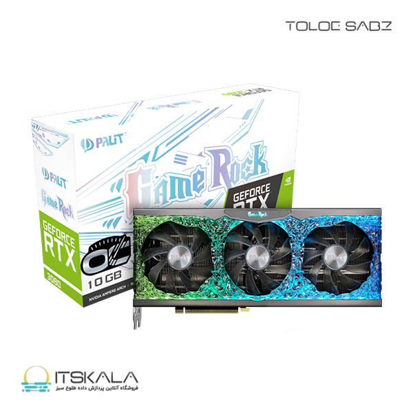 کارت گرافیک پلیت مدل GeForce RTX 3080 OC GameRock - Image 2