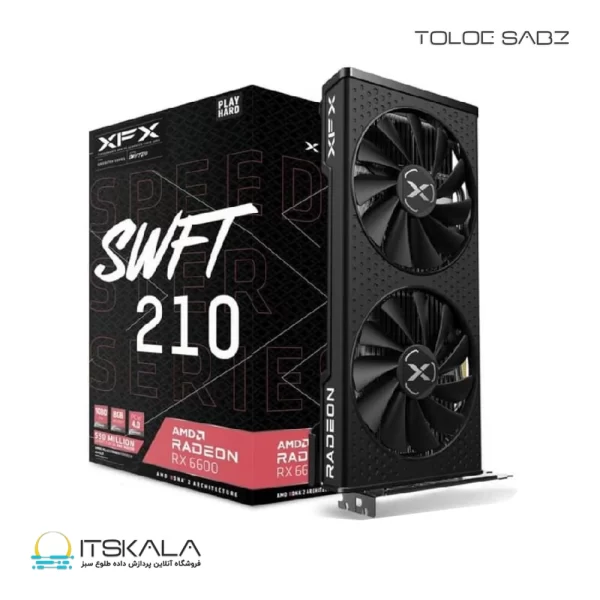 کارت گرافیک ایکس اف ایکس مدل SWFT 210 AMD Radeon RX 6600 8GB