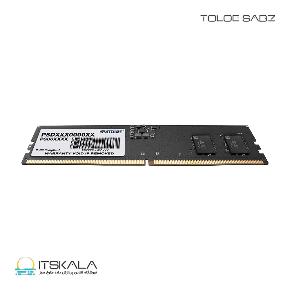 رم پاتریوت تک کاناله مدل UDIMM DDR5 8GB 5200MHz