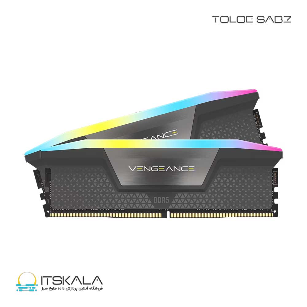 رم دسکتاپ کرسیر مدل VENGEANCE RGB DDR5 32GB (2×16GB) CL36 EXPO
