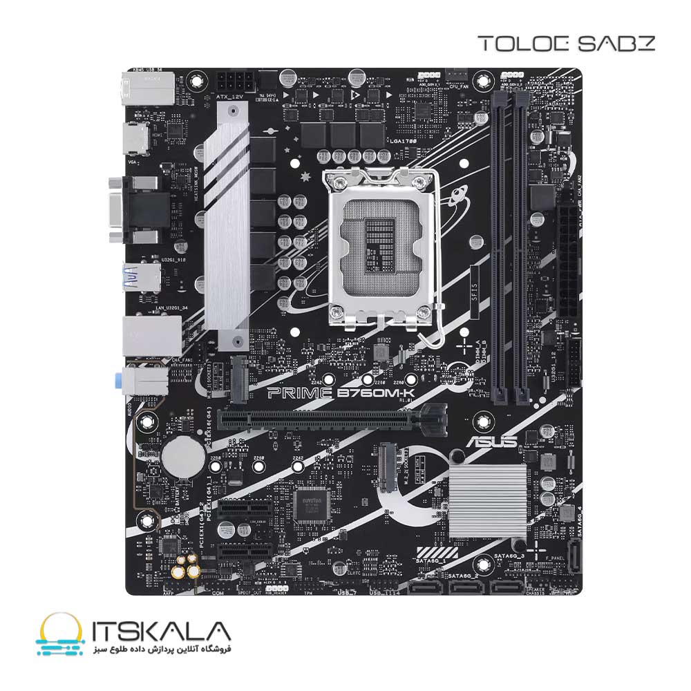 مادربرد ایسوس ASUS PRIME B760M-K D5 - Image 2
