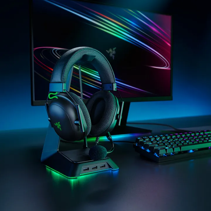 هدست گیمینگ ریزر مدل BlackShark V2 + USB Sound Card