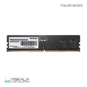 رم دسکتاپ پاتریوت تک کاناله مدل UDIMM DDR5 16GB 4800MHz