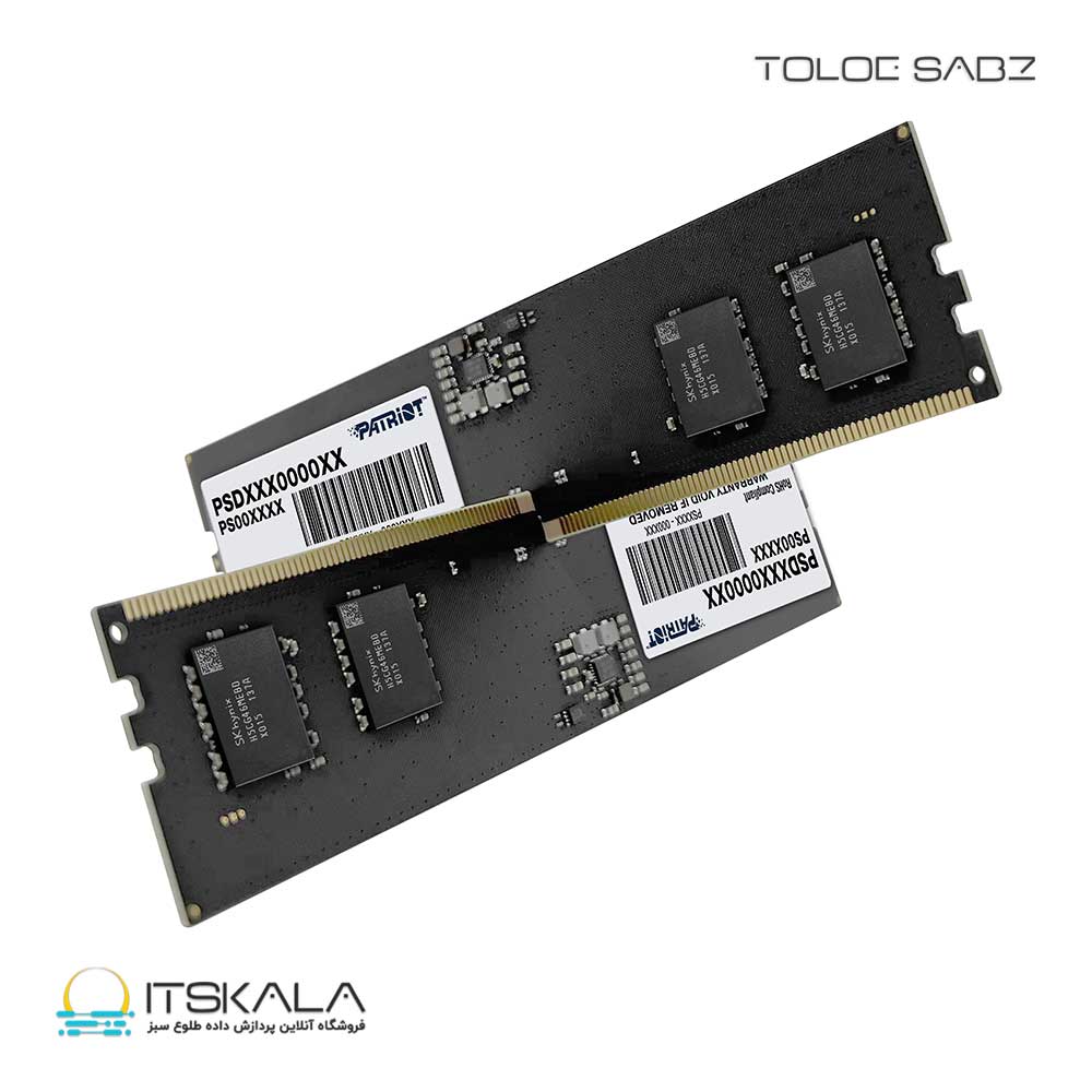 رم دسکتاپ پاتریوت تک کاناله مدل UDIMM DDR5 16GB 4800MHz