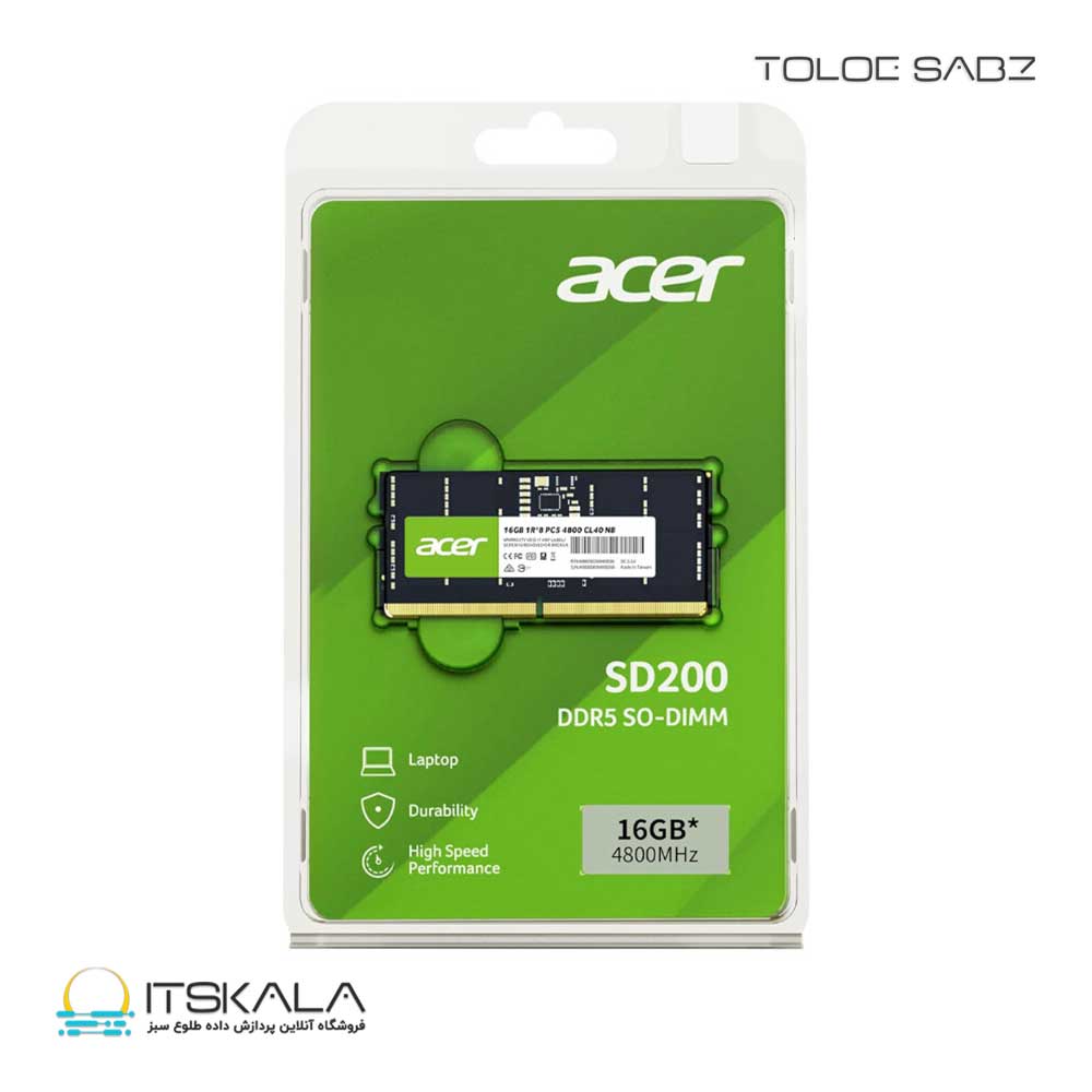 رم لپ تاپ ایسر مدل SD200 16GB DDR5 4800MHz - Image 5