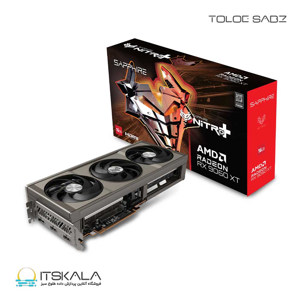 کارت گرافیک Sapphire مدل NITRO+ AMD Radeon RX 9060 XT OC 16GB