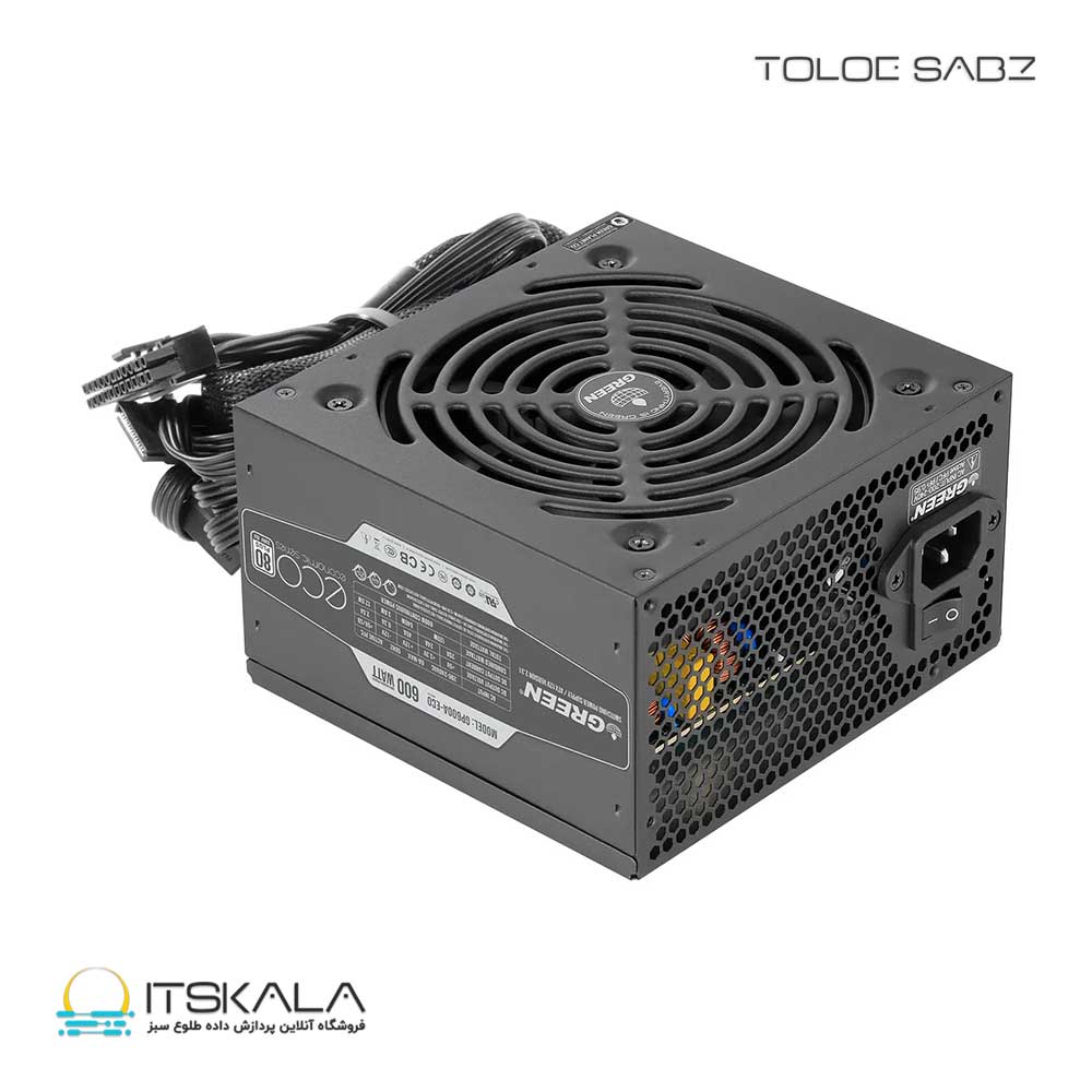 پاور 600 وات گرین GP600A-ECO Rev3.1