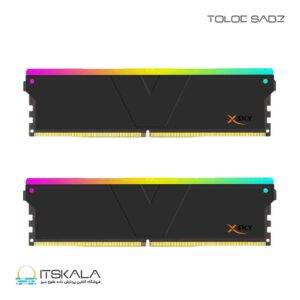 رم دسکتاپ وی کالر دو کاناله مدل Manta XSky Rgb 32GB 6000MHZ CL30 BLACK