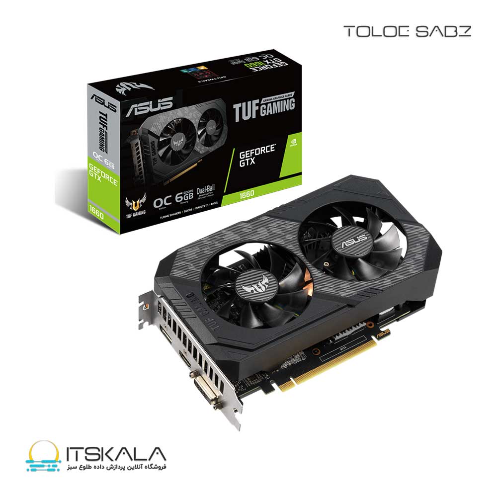 کارت گرافیک ایسوس مدل TUF Gaming GTX 1660 OC 6GB
